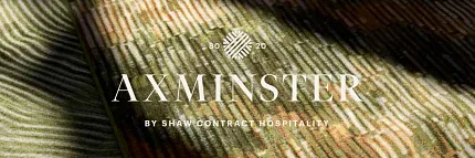 Luxurious Axminster carpet by Shaw Contract Hospitality Axminster carpet with green and brown pattern
