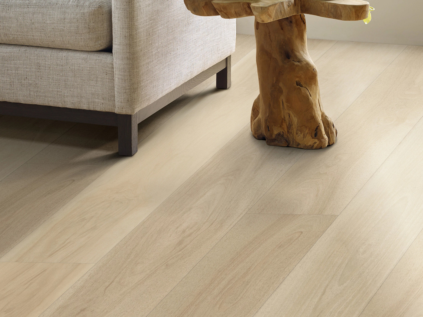 Heritage Hickor flooring, shown in a room