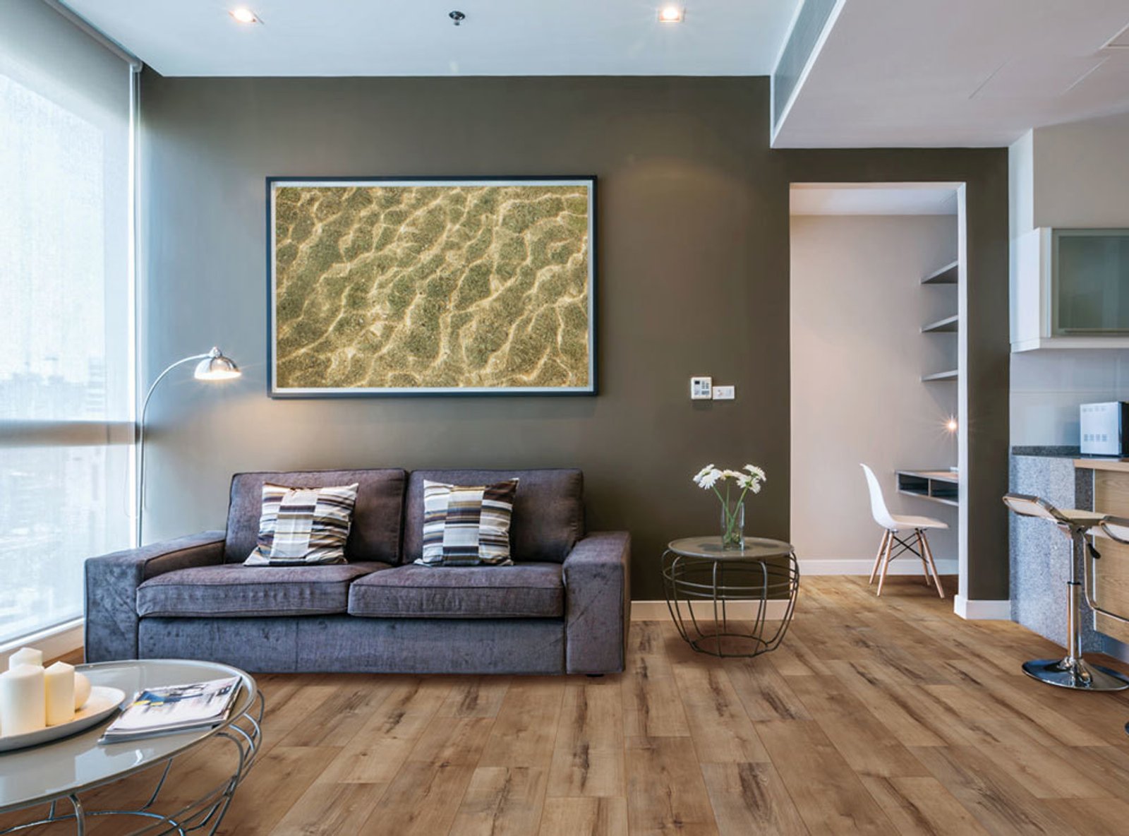 Luxury Vinyl flooring room scene