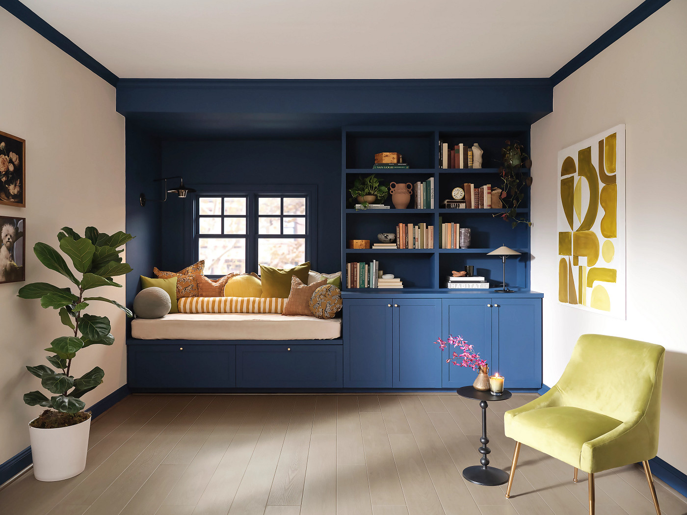 Tranquil Oak flooring, shown in a room