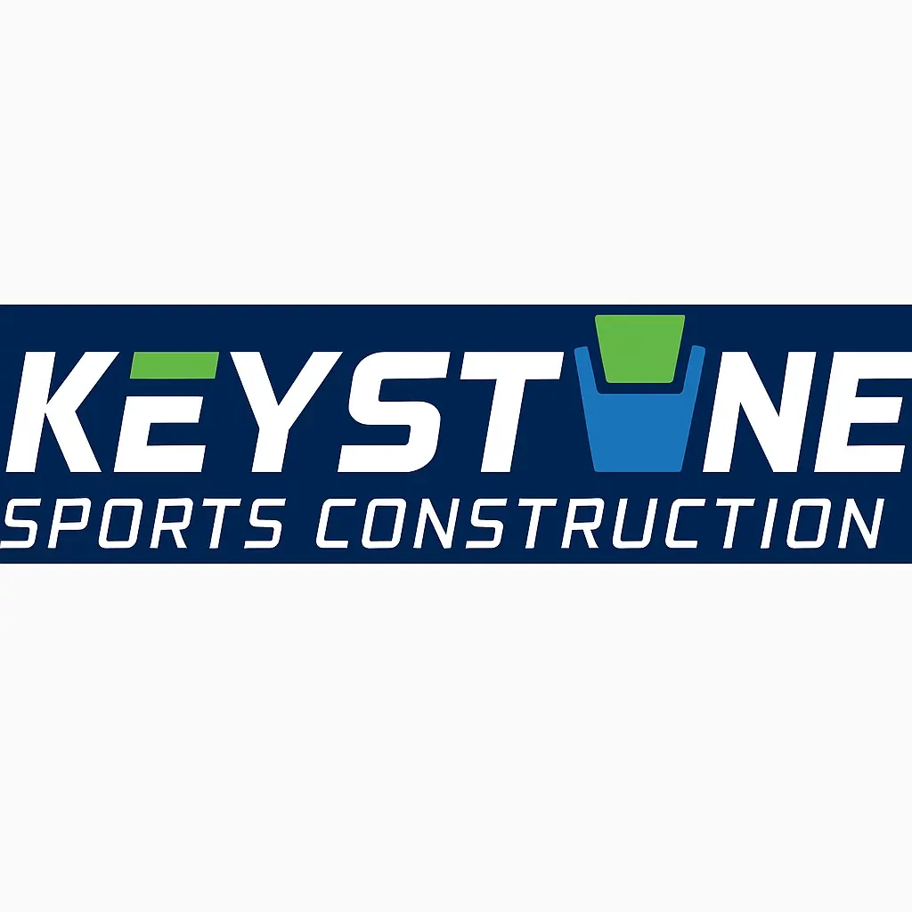 Keystone Sports Construction logo with blue and green design