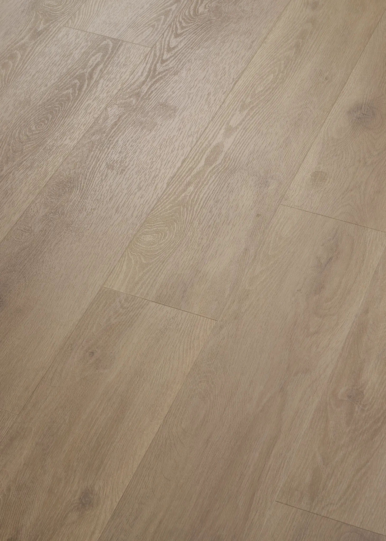 Light oak wood look vinyl flooring swatch with Sound Core technology