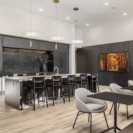 Stylish Rigid Core flooring for contemporary kitchens Modern kitchen with Rigid Core flooring