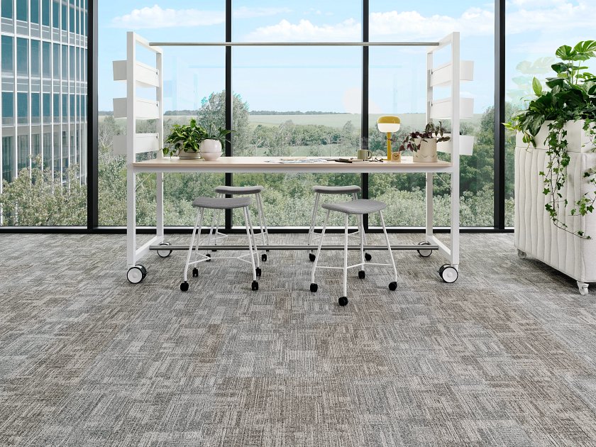 Multilayered Tile Calm Carbon - LVP flooring Multilayered Tile Calm Carbon Feature 1