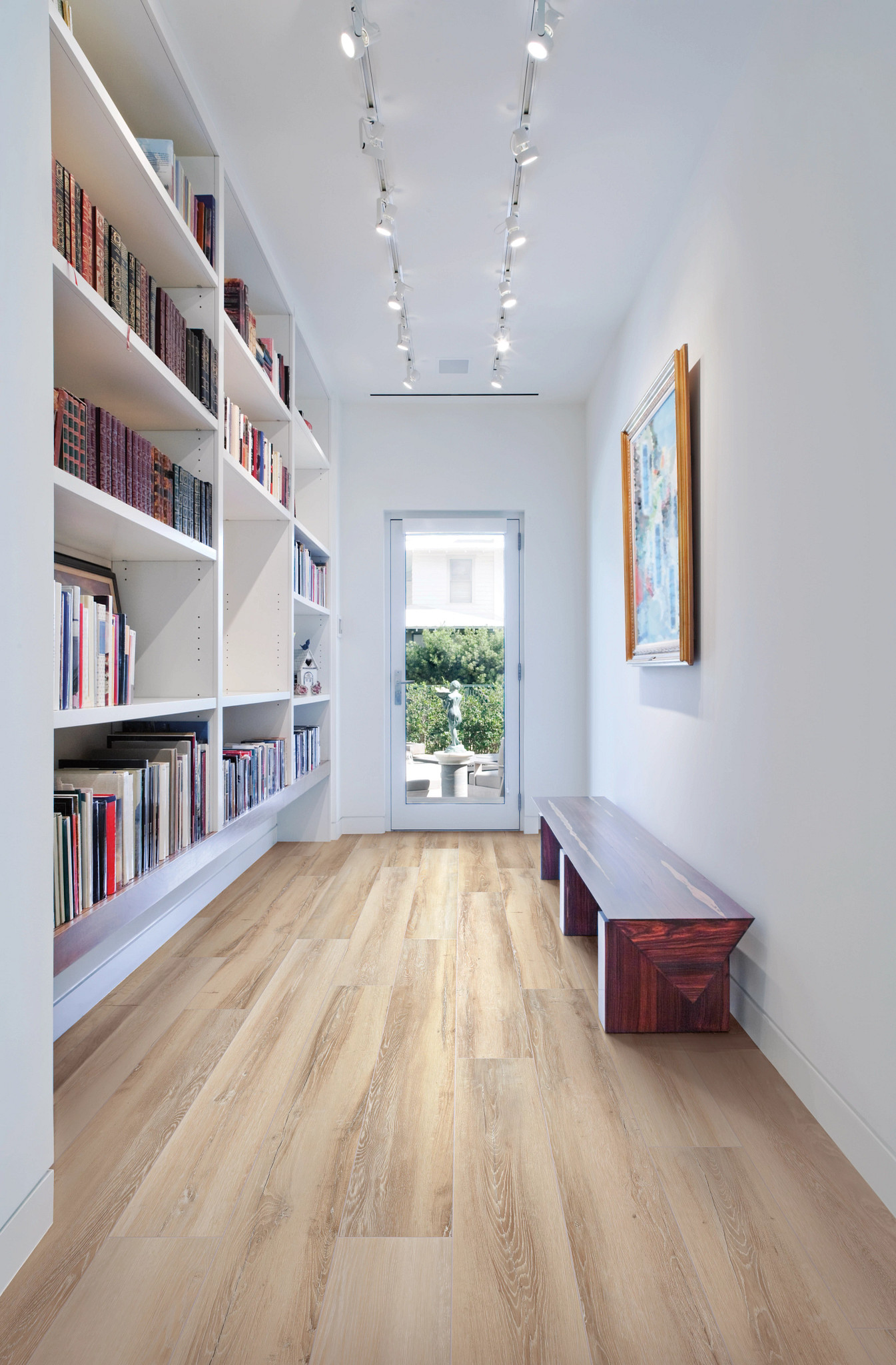 Ezra Oak flooring, shown in a room