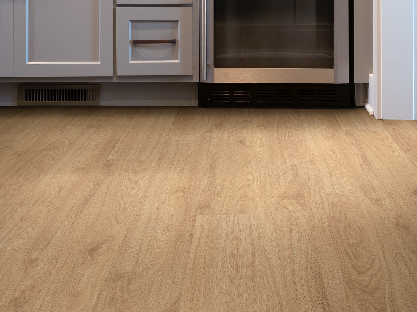 Honeycomb flooring, shown in a room