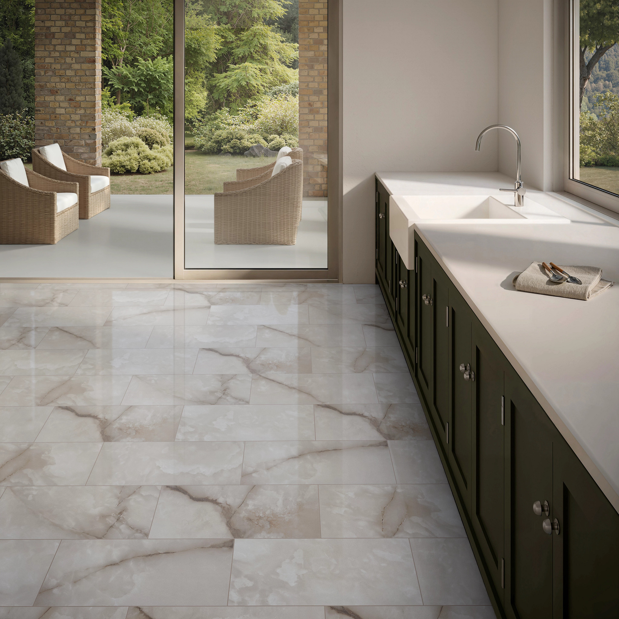 ASTORIA 12X24 POLISHED BRINDLE ROOM