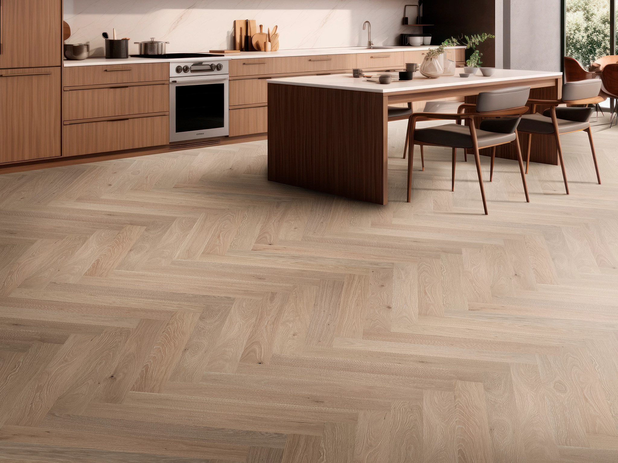 PROVINCIAL HERRINGBONE FRENCH BUFF ROOM in room