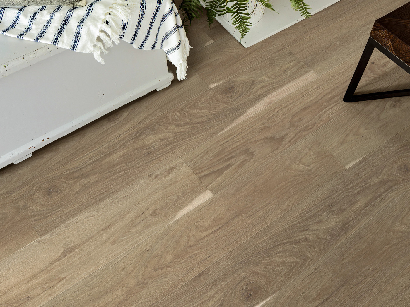 Truffle flooring, shown in a room