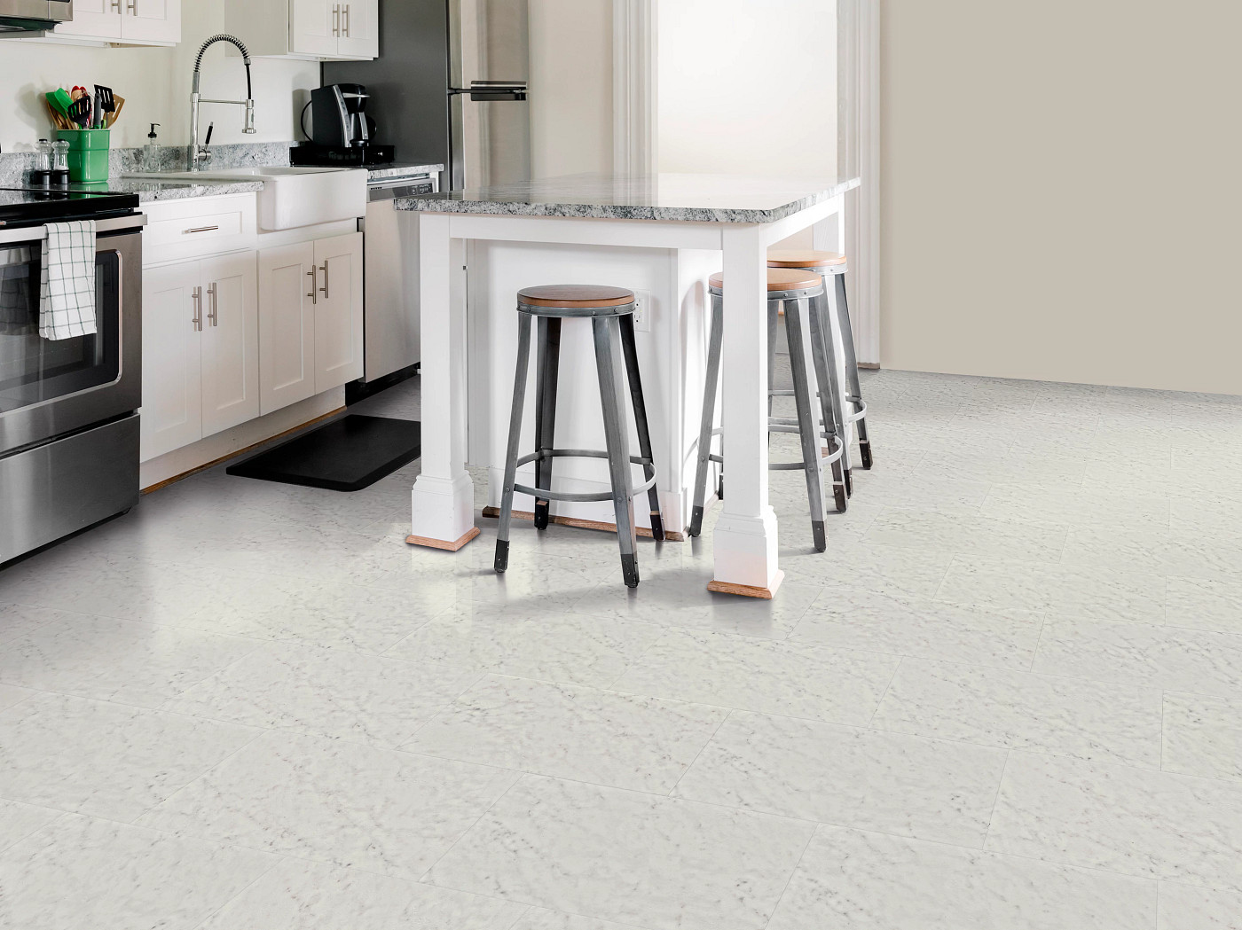 Arctic flooring, shown in a room