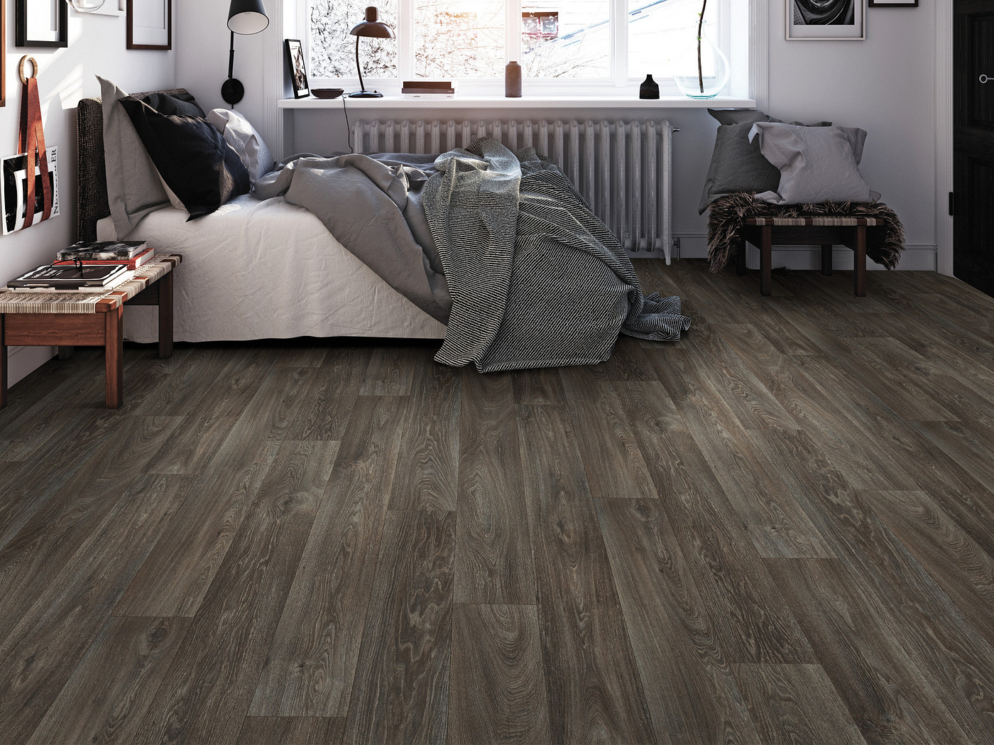Montgomery flooring, shown in a room