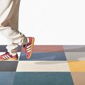 Fragmented 24 x 24 StrideGuard™ Matte Opal - LVP flooring Fragmented 24 x 24 StrideGuard™ Matte Opal Feature 2