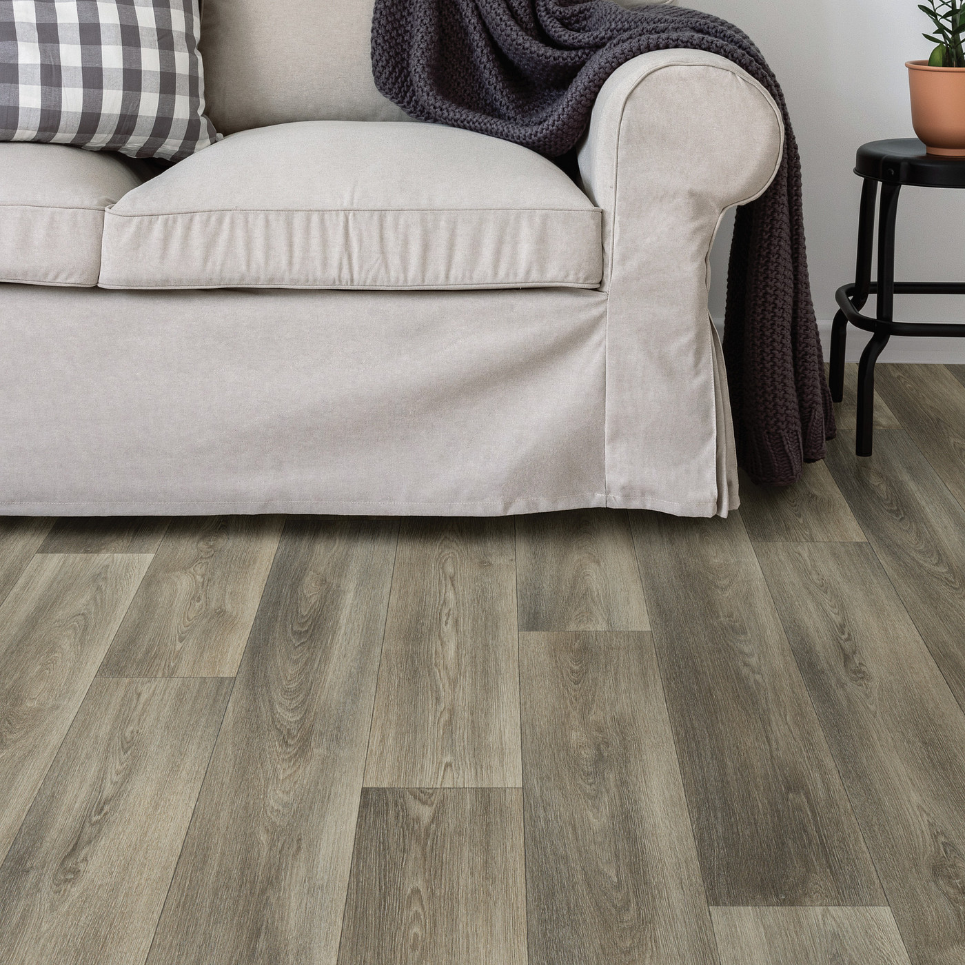 Moreland flooring, shown in a room