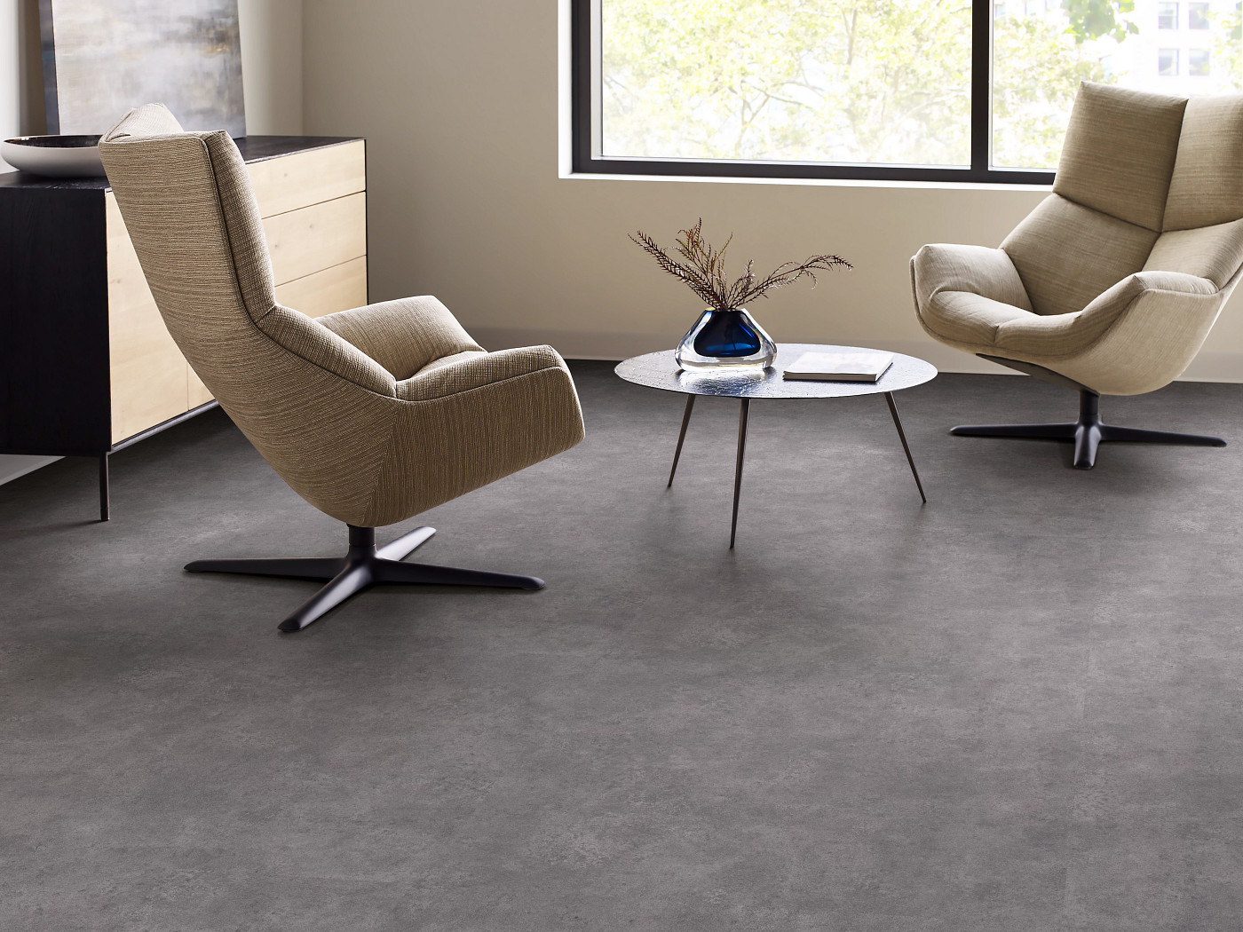 Gorge flooring, shown in a room