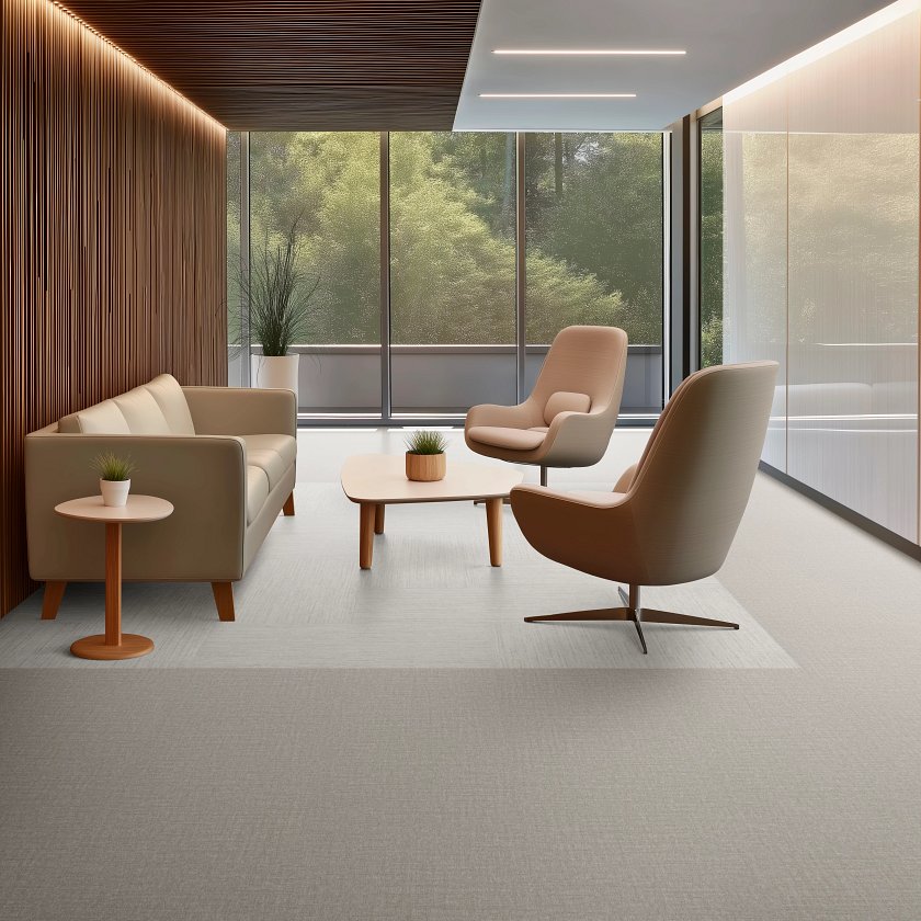 Loom Tile Flax - LVP flooring Loom Tile Flax Feature 1