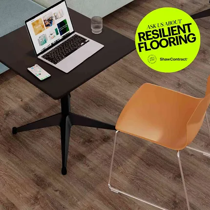 Versatile flooring solution with seamless carpet integration Close-up of hard surface flooring with carpet transition