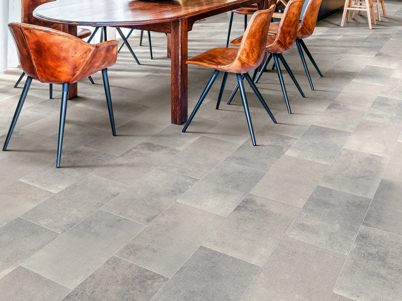 Vitality flooring, shown in a room
