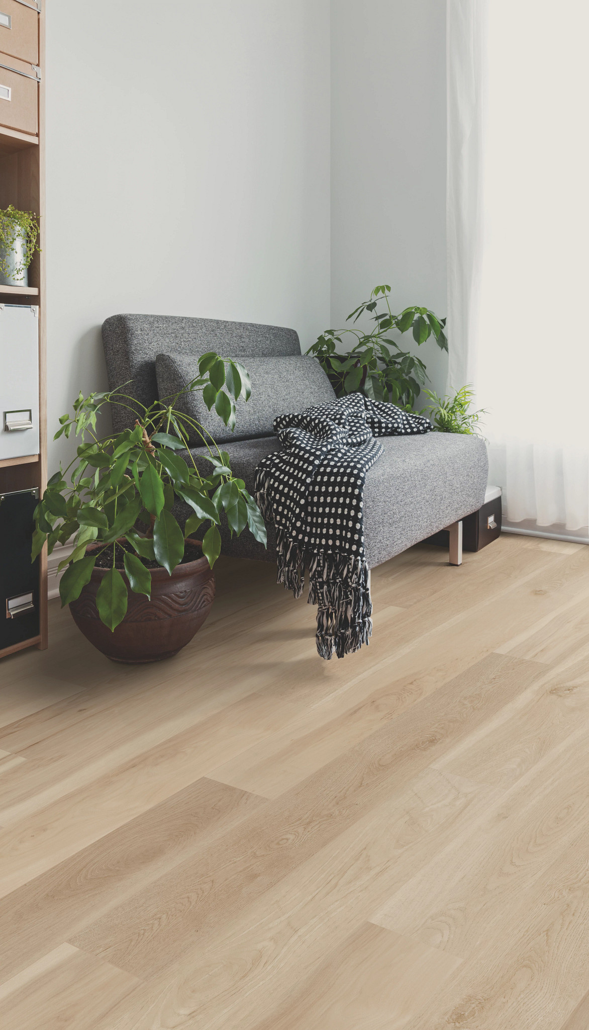 Blended Cocoon flooring, shown in a room