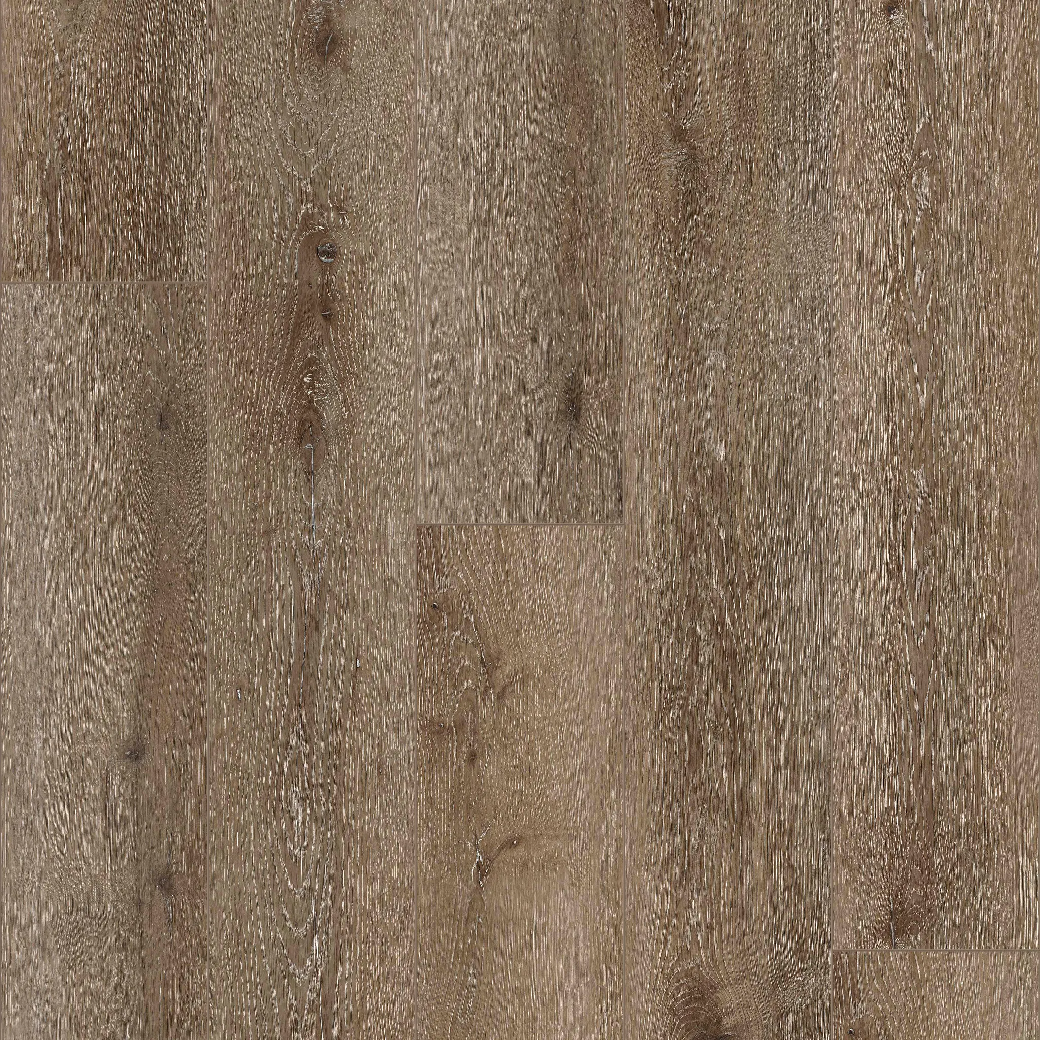 Wood look luxury vinyl plank flooring in natural brown tones
