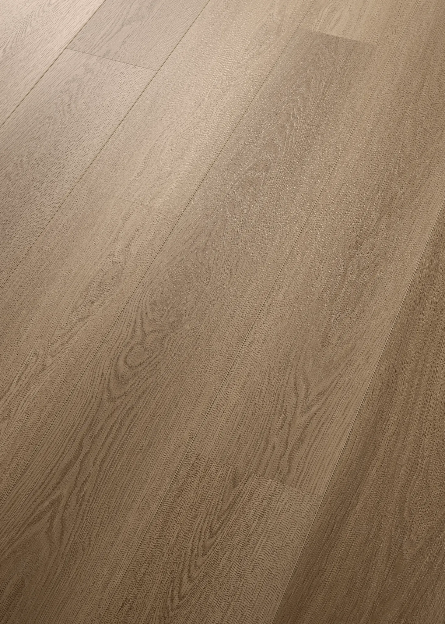 Luxury vinyl plank flooring in warm brown tones with wood grain texture