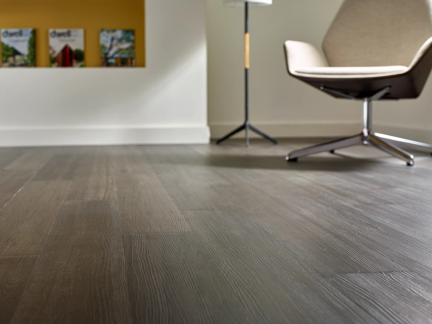 Iron Mountain flooring, shown in a room