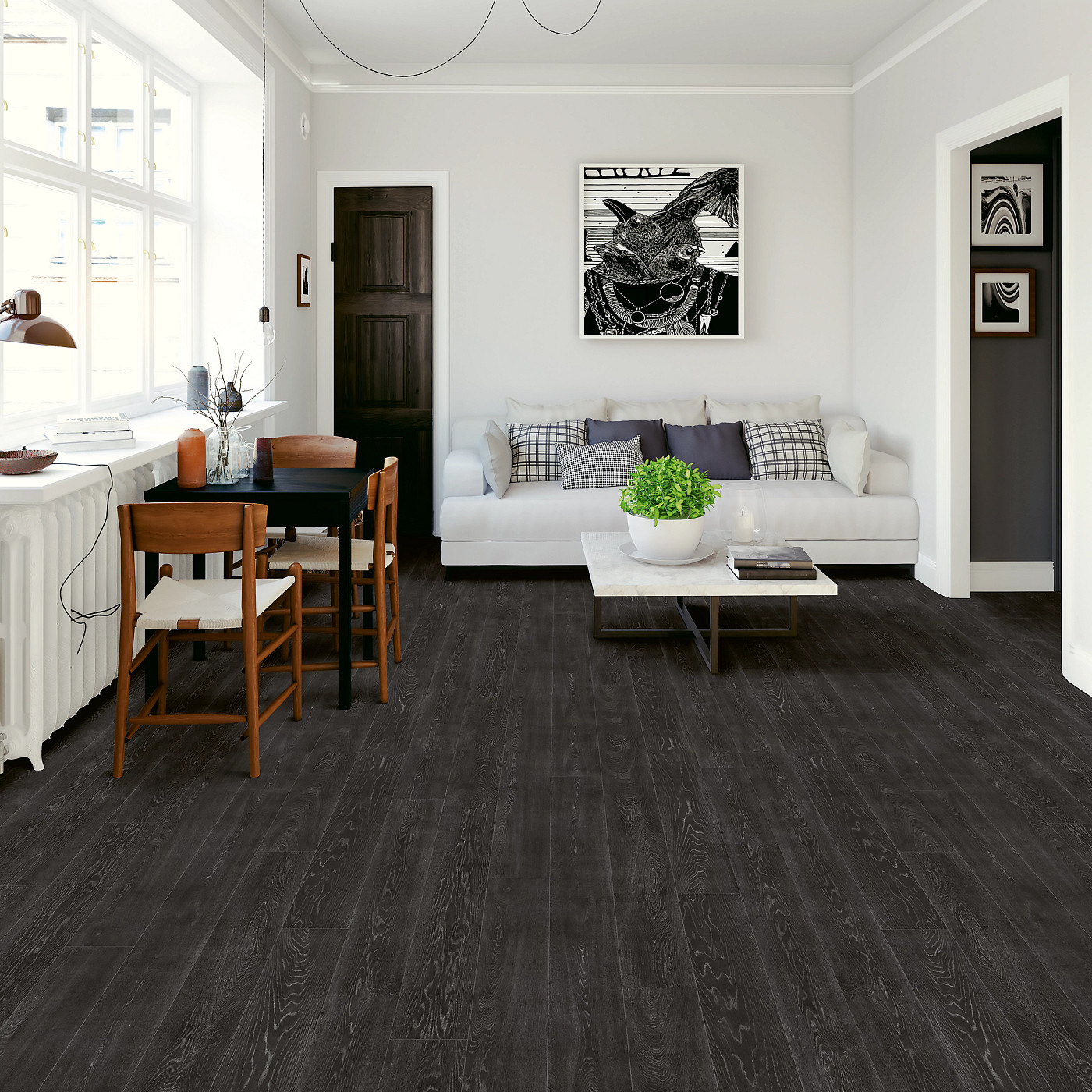 Ridgeway flooring, shown in a room