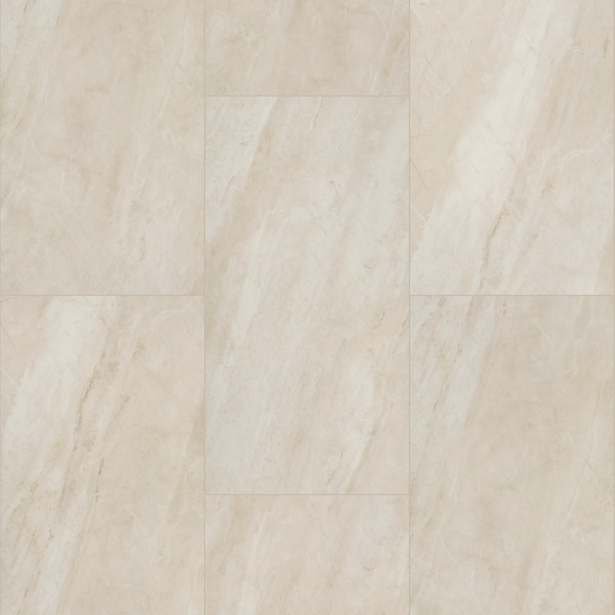 Light Beige Marble‑Look Tile Flooring with Subtle Veining