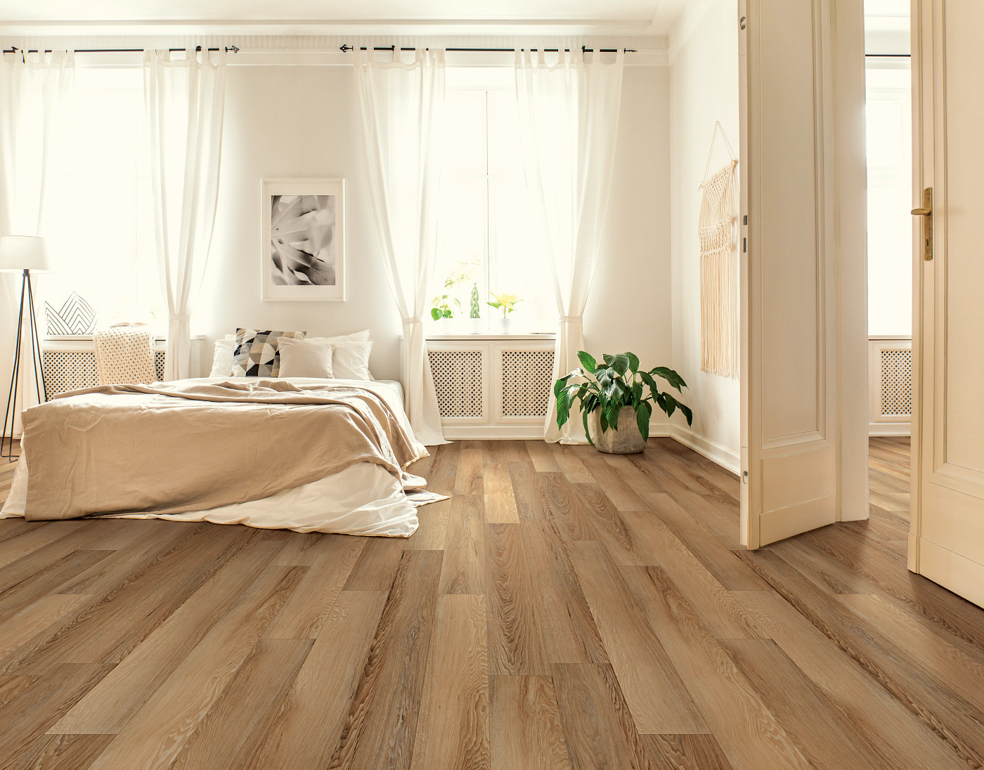 Niland Chestnut flooring, shown in a room