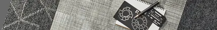 Black, White, and Gray Flooring Swatches with Geometric Patterns and Textures The Optimizer Palette