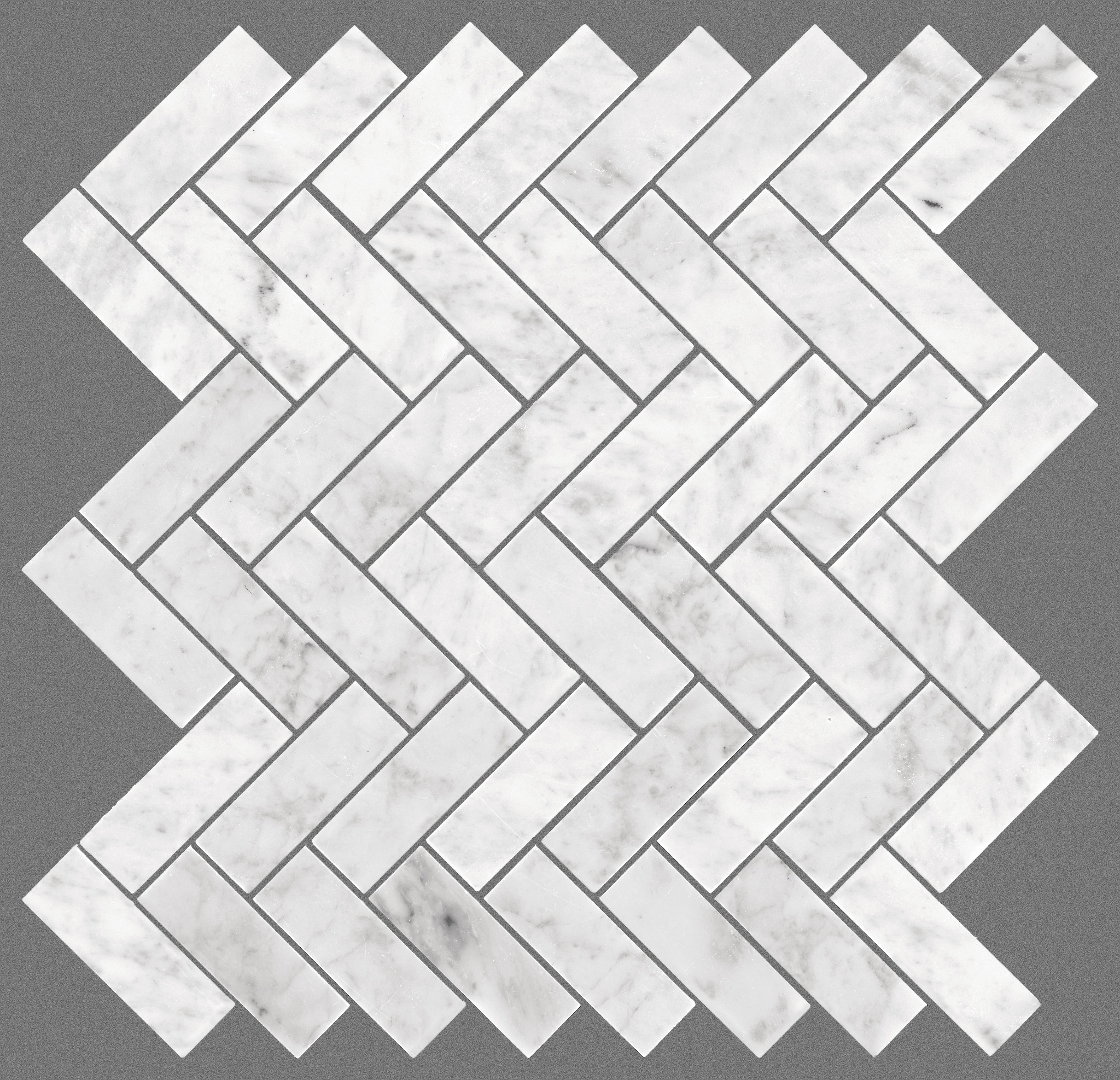 CHATEAU HERRINGBONE MOSAIC BIANCO CARRARA MAIN