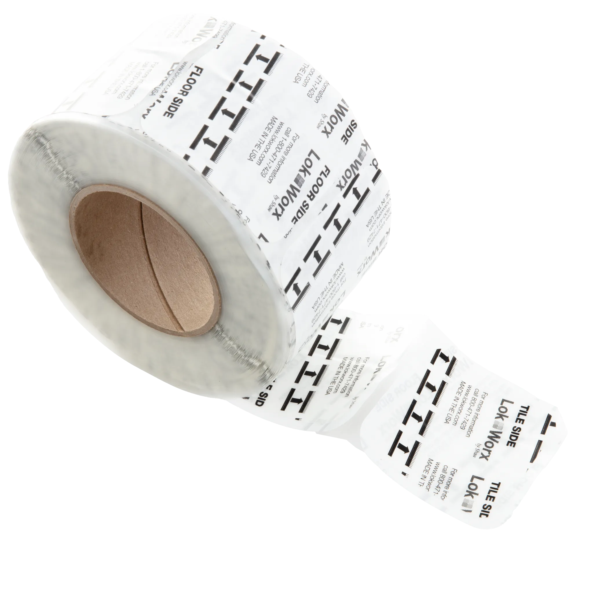 Roll of LokWorx adhesive tape for flooring installation