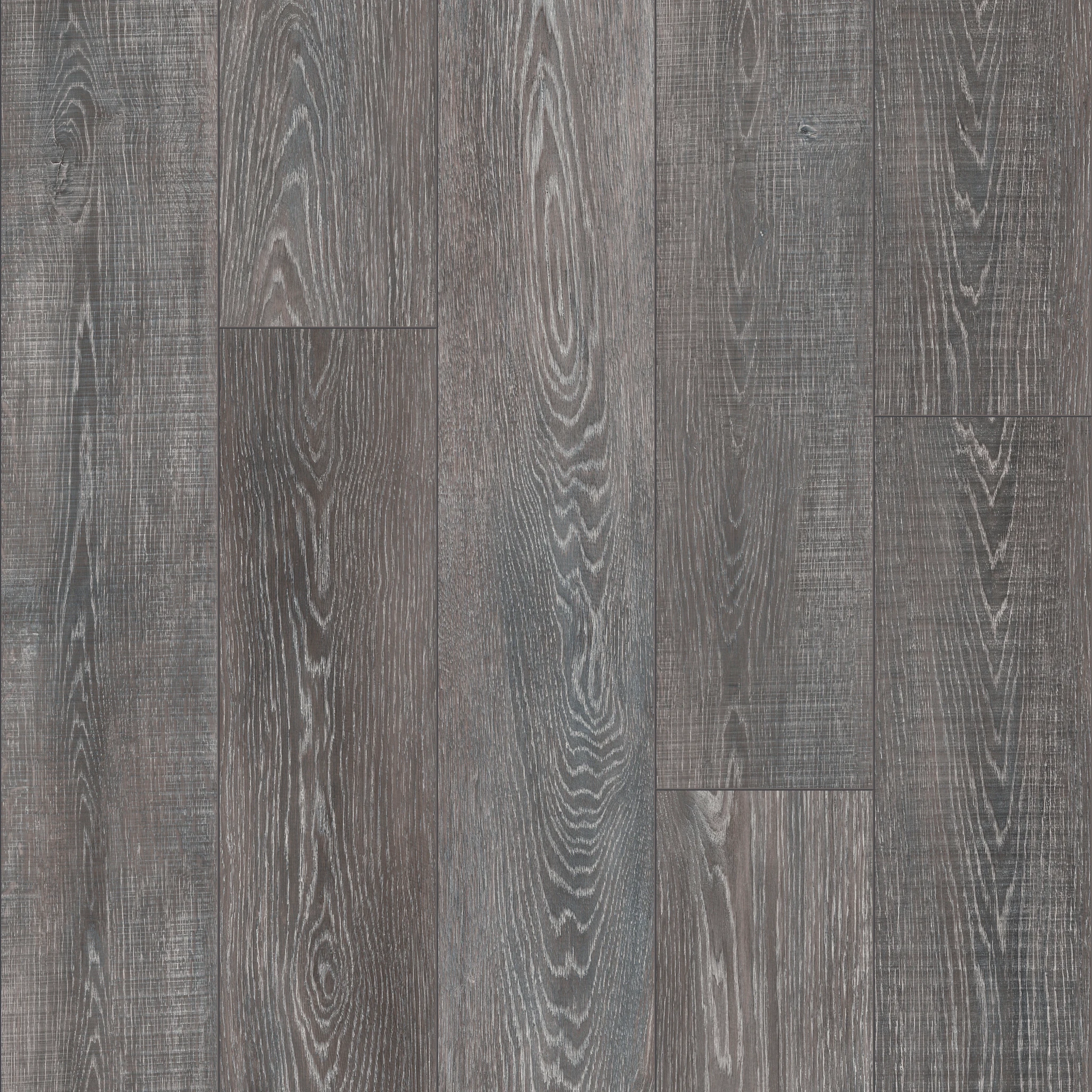 Grey wood look luxury vinyl plank flooring with detailed grain pattern
