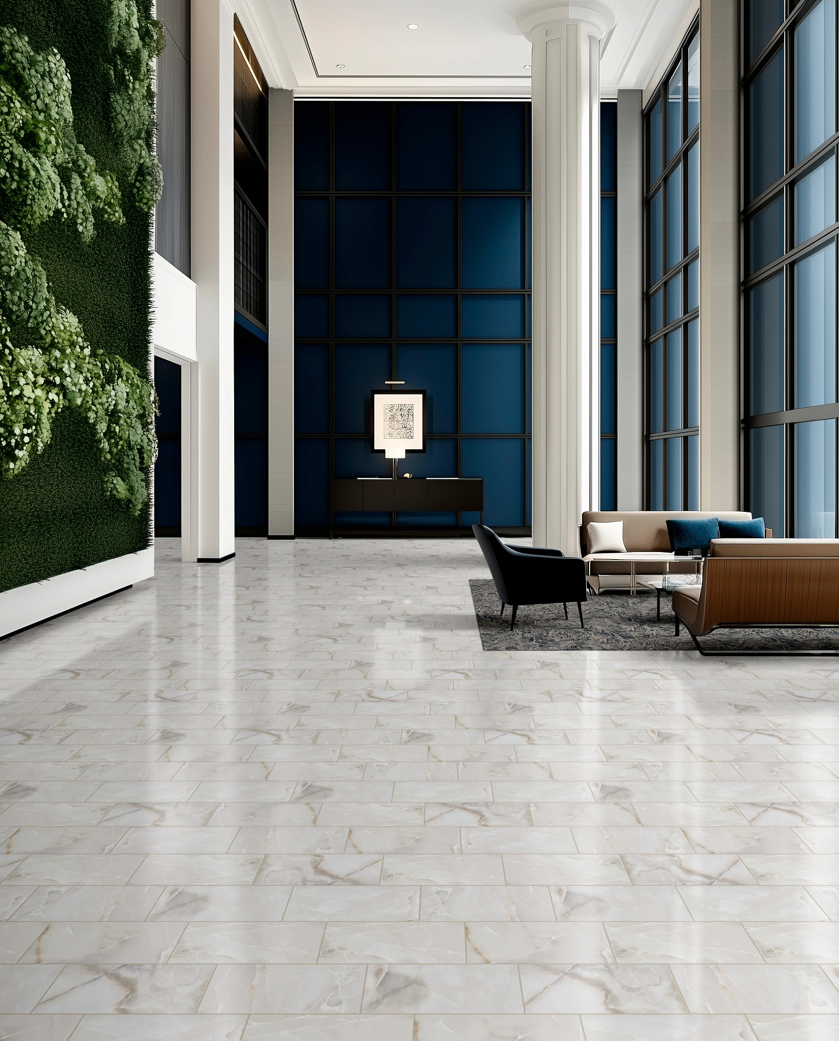Inspired Onyx 12 X 24 Matte Dark Grey Feature 1