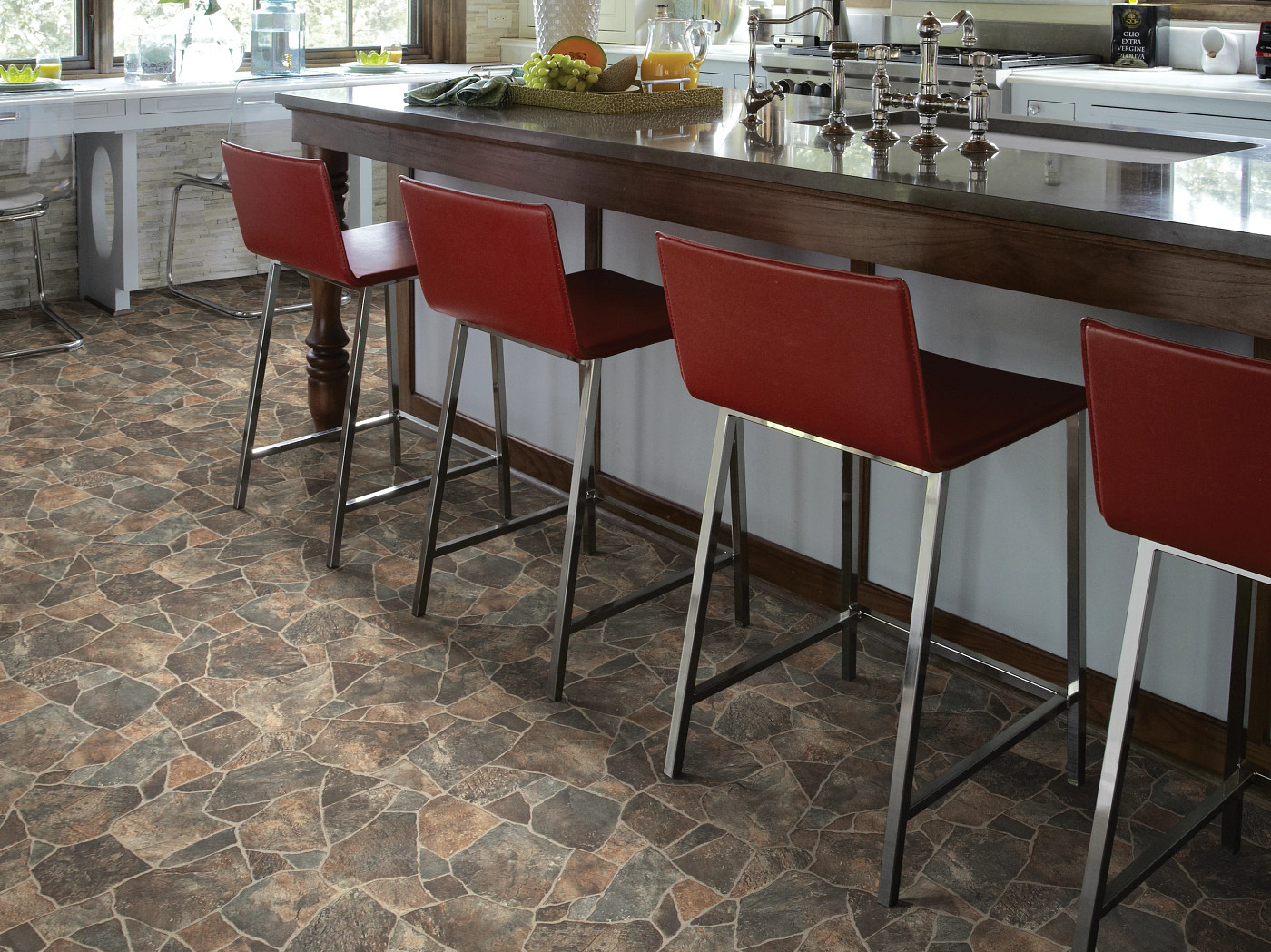 Rosemary flooring, shown in a room