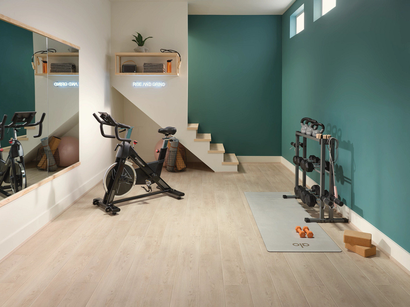 Mercer Oak laid through a home