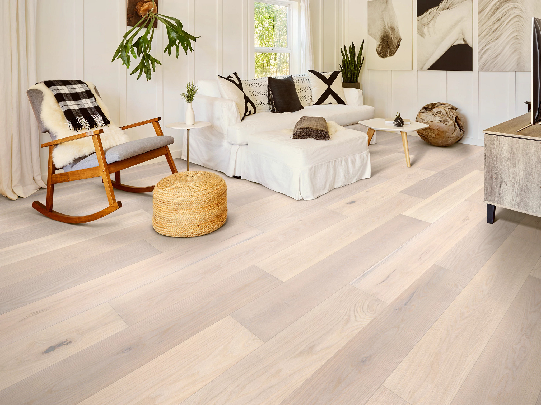 オーク 04 Landmark Sliced Oak - in color Glacier | Shaw Floors