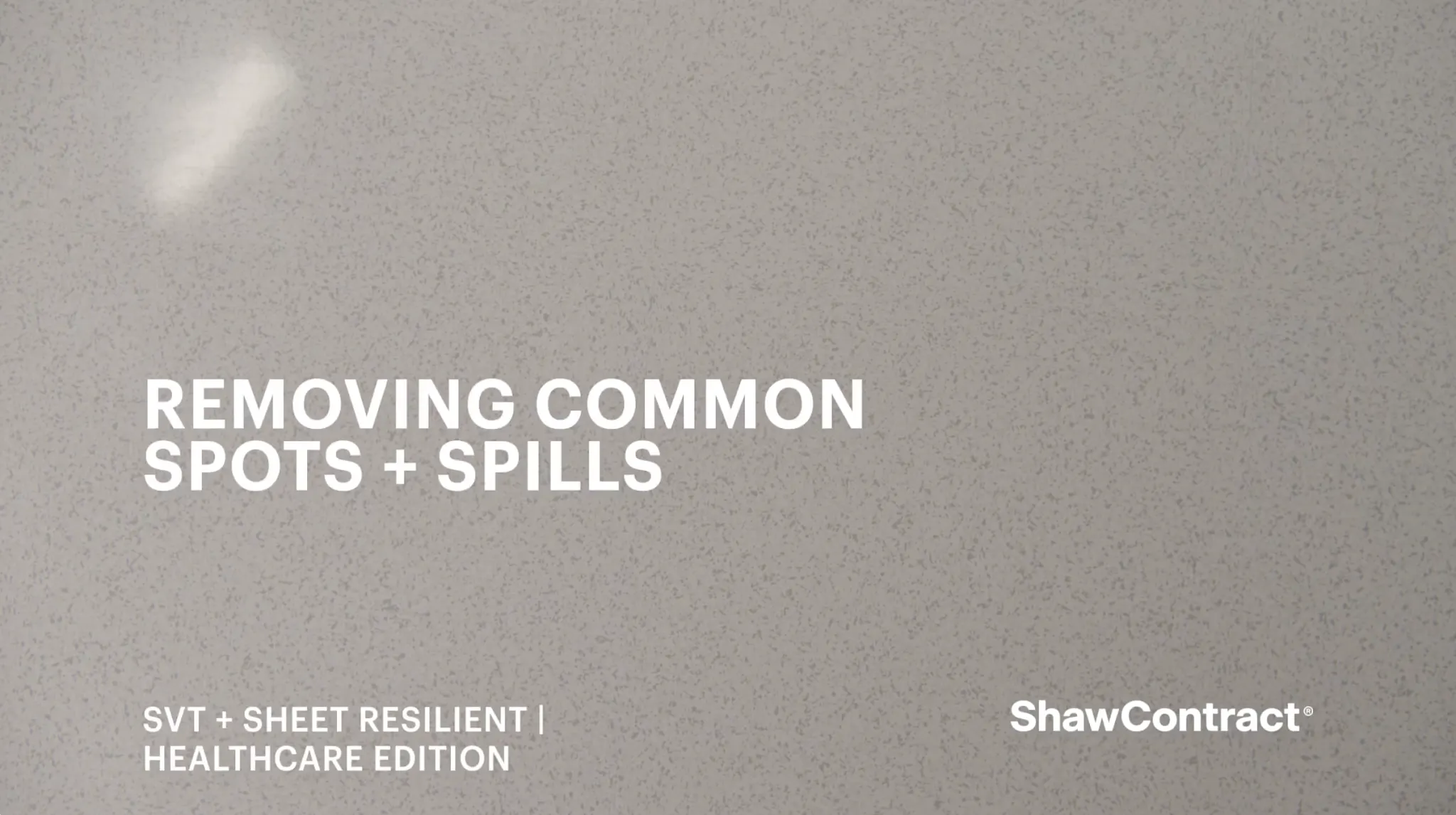 SVT sheet resilient flooring for healthcare facilities