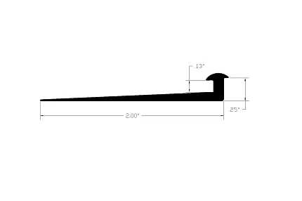 Flooring Transition Strip - 2.00x0.25 inch Flooring transition strip with dimensions 2.00x0.25 inch