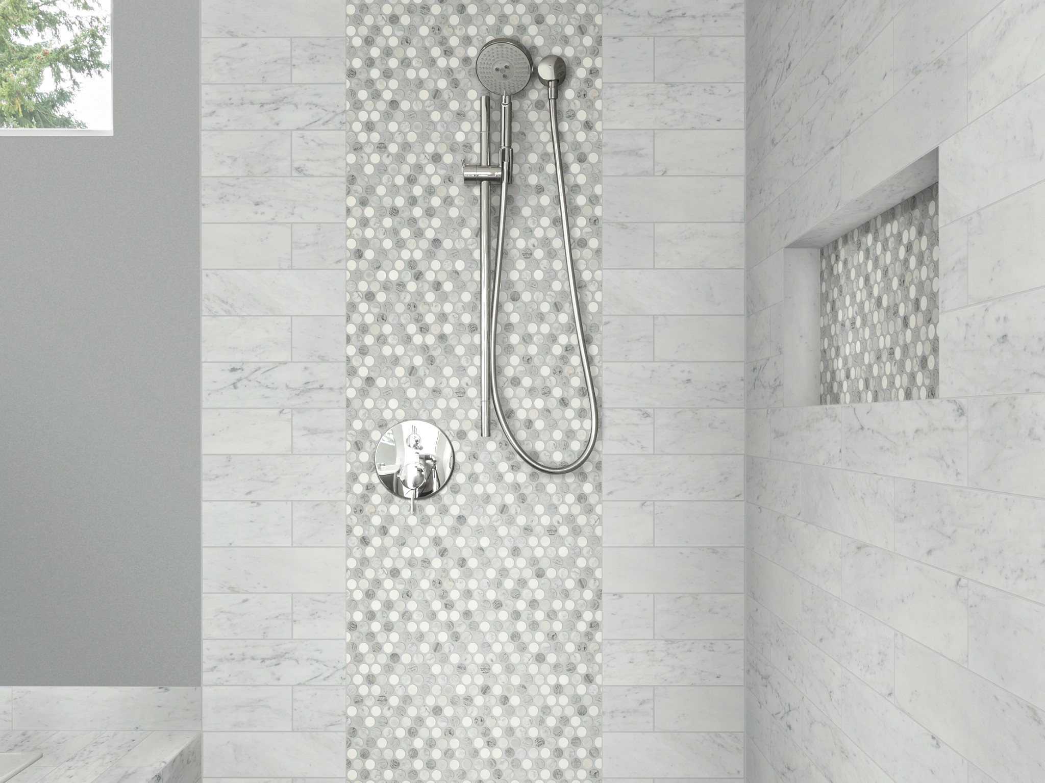 CHATEAU PENNY ROUND MOSAIC BIAN/CARR/BLU G ROOM