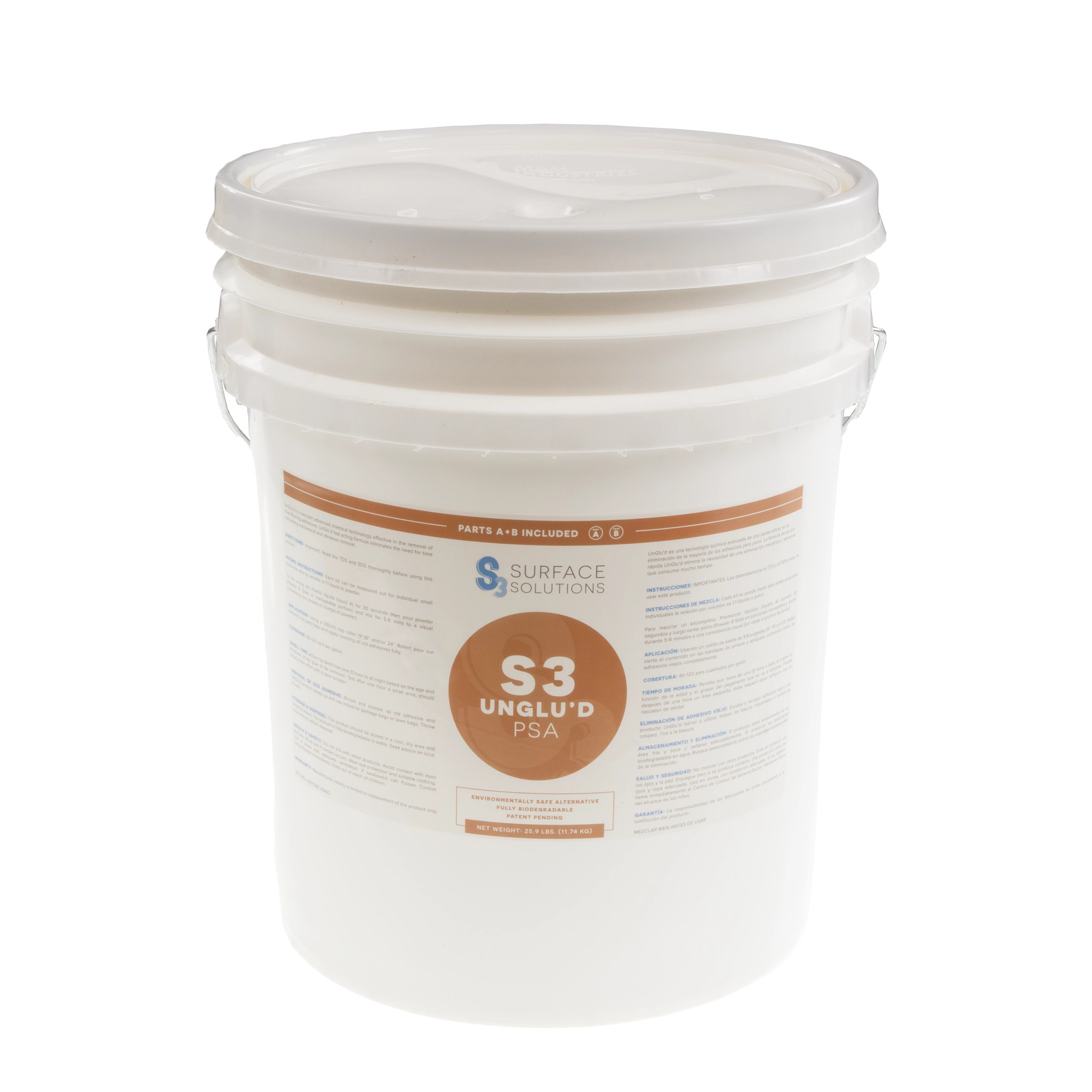 UNGLU'D Biodegradable Adhesive Remover - Safe, Fast-Acting, Ideal for Flooring Prep