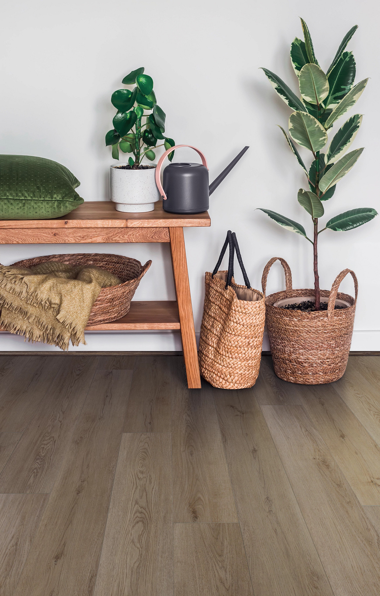 Southmere Oak flooring, shown in a room