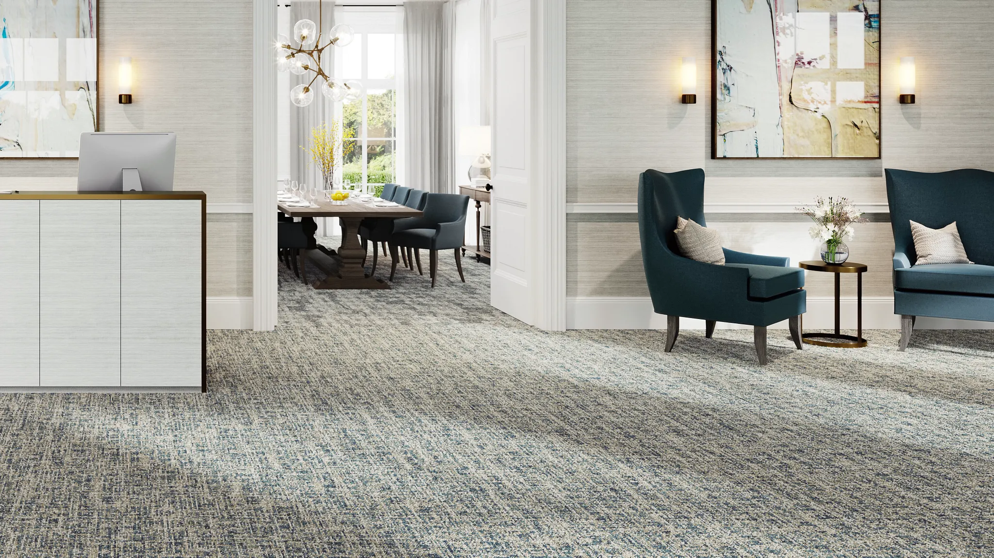 Linen in Timeless and Ikat in Timeless