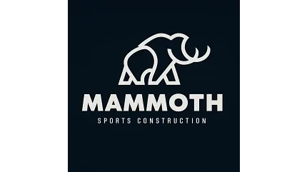 Mammoth Sports Construction Logo Mammoth Sports Construction logo featuring a stylized mammoth on a dark background