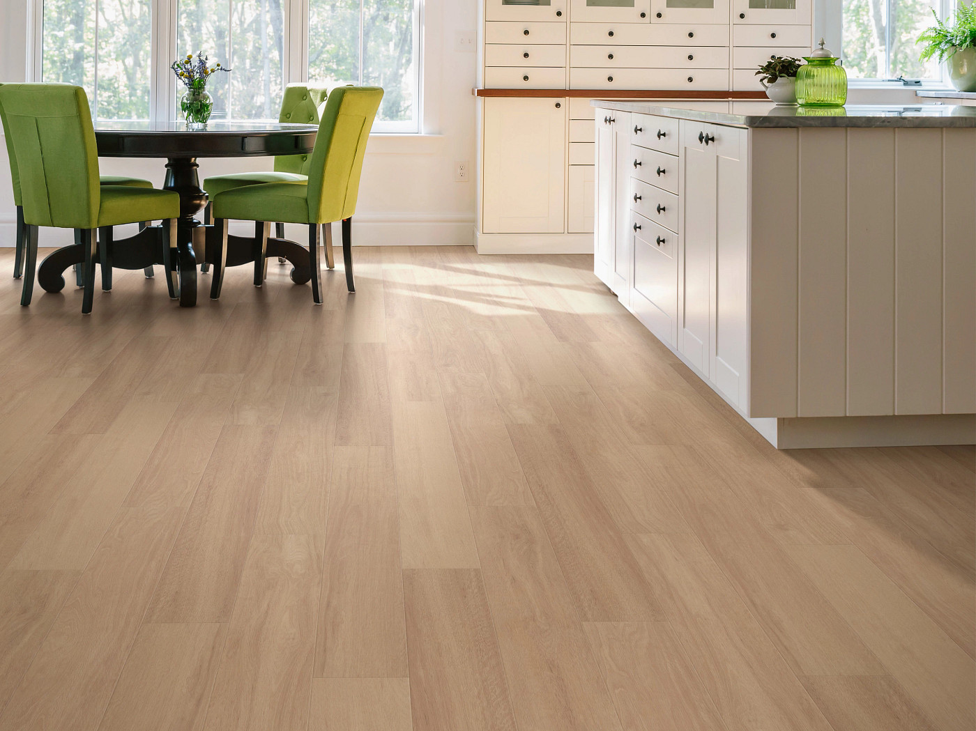 Honeycomb flooring, shown in a room