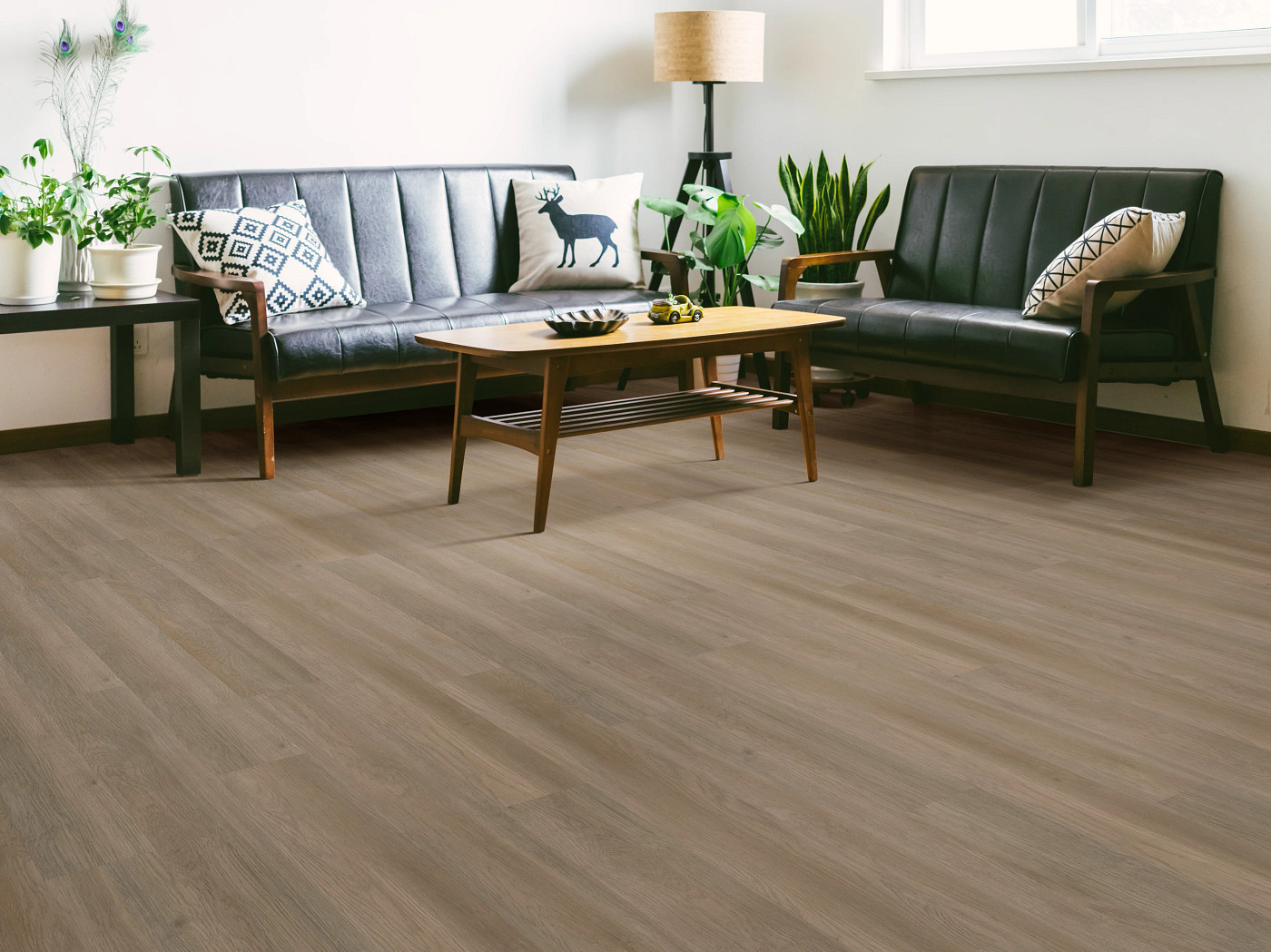 Raconteur flooring, shown in a room