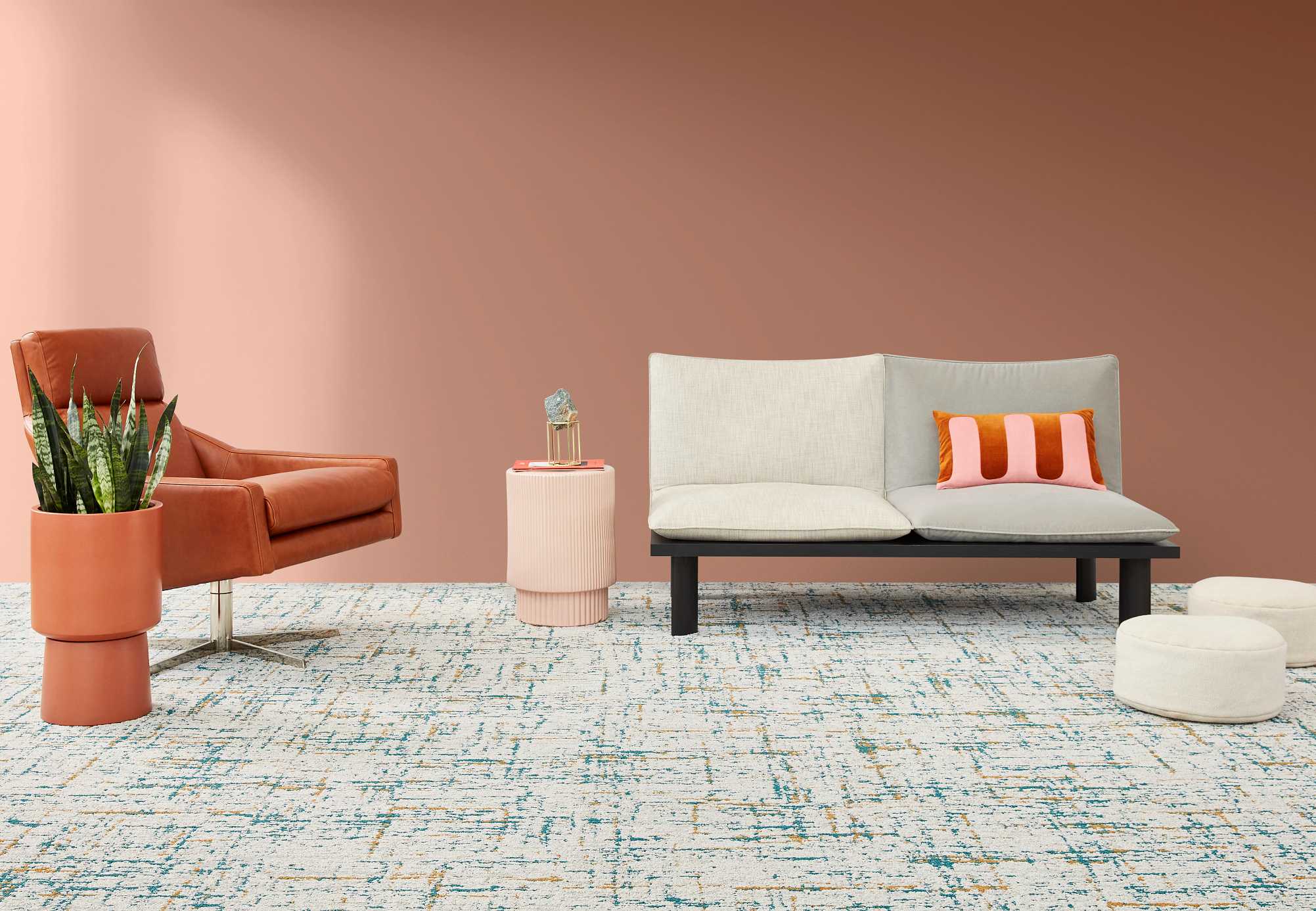 Zest Carpet Tile na cor Vibrance-Color