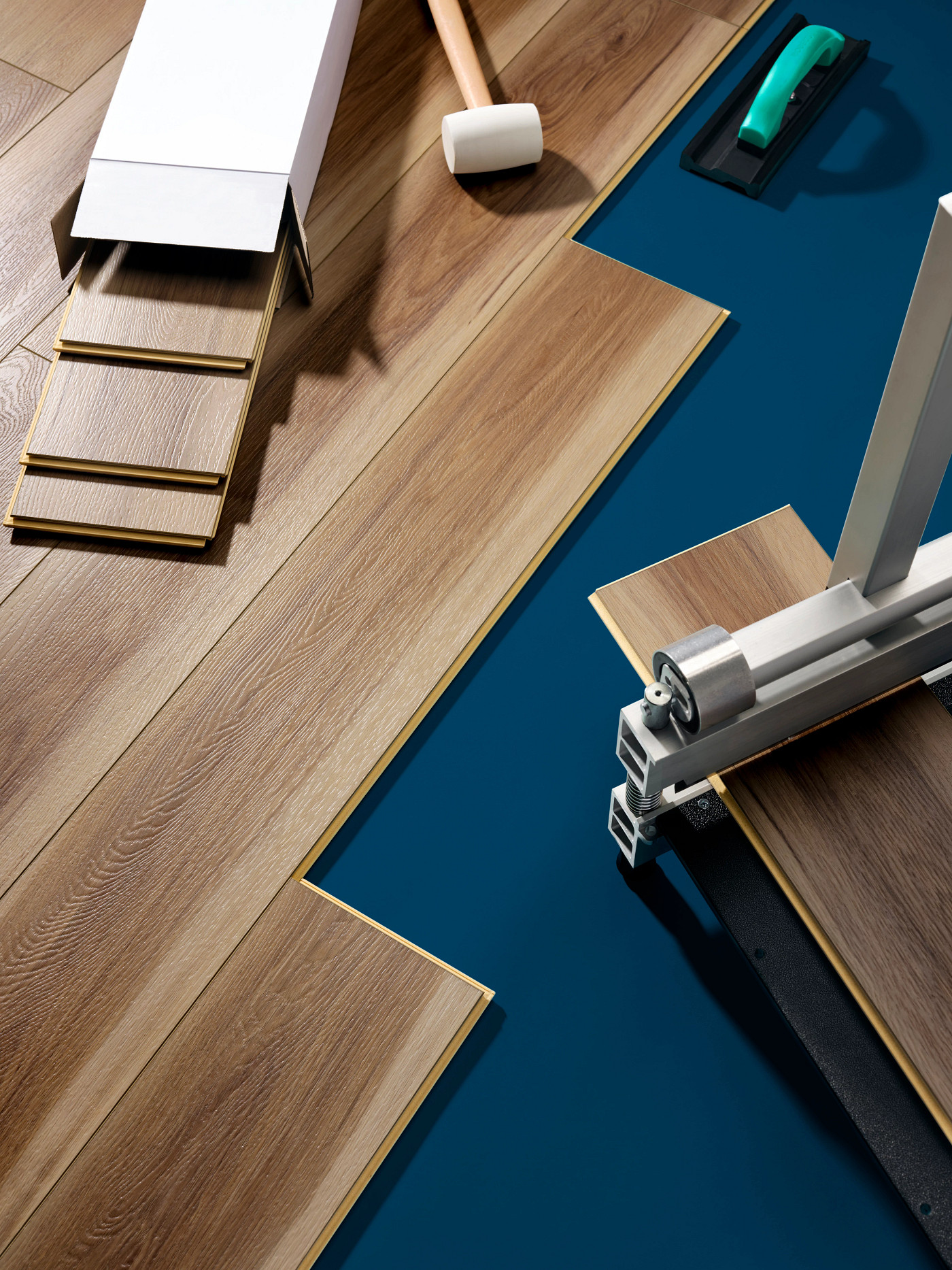 Wilson Pecan flooring, shown in a room