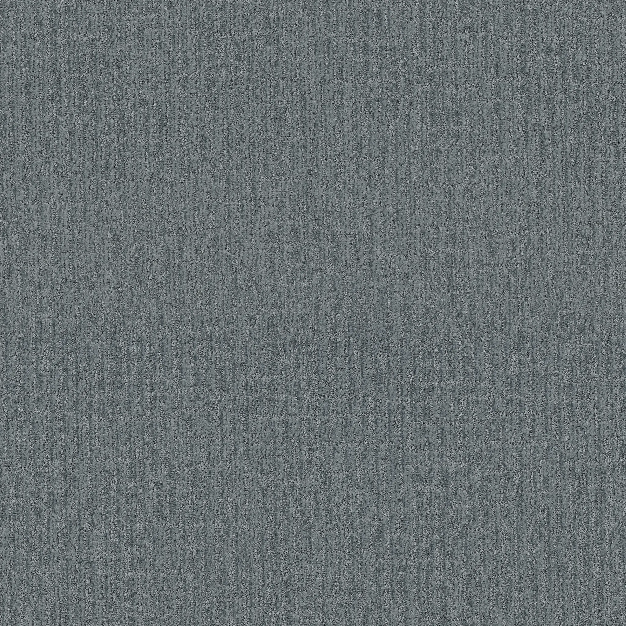 Gray textured carpet swatch with subtle linear pattern