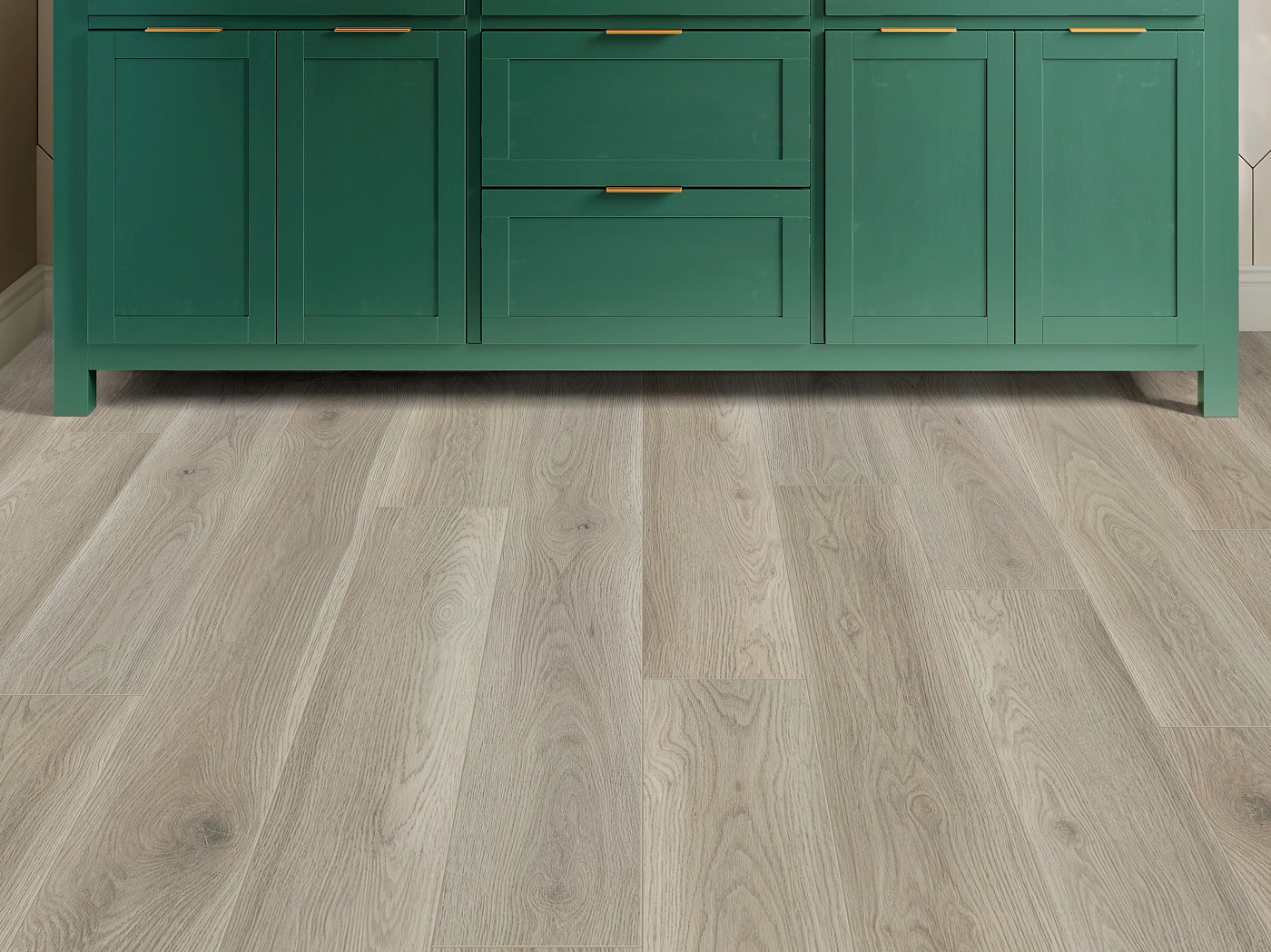 Gentle Fog flooring, shown in a room