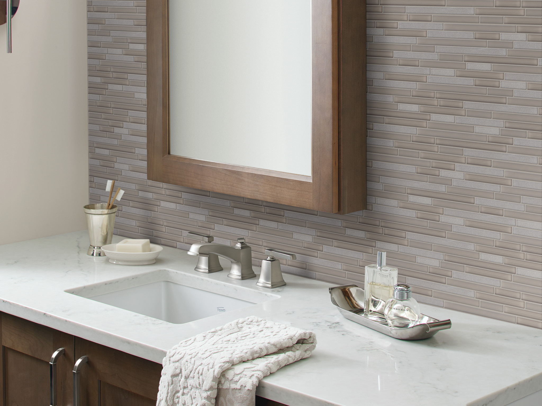 CHROMATIC CENTURY STACK MOSAIC TAUPE ROOM